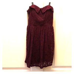 Strapless dress